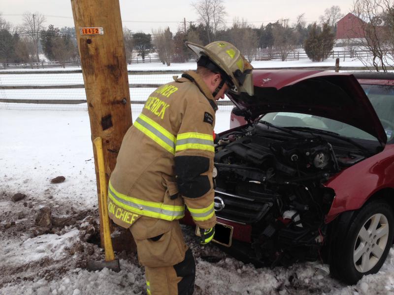 Vehicle Accident - Grubb Rd. - Upper Salford Twp. - 03/02/2015